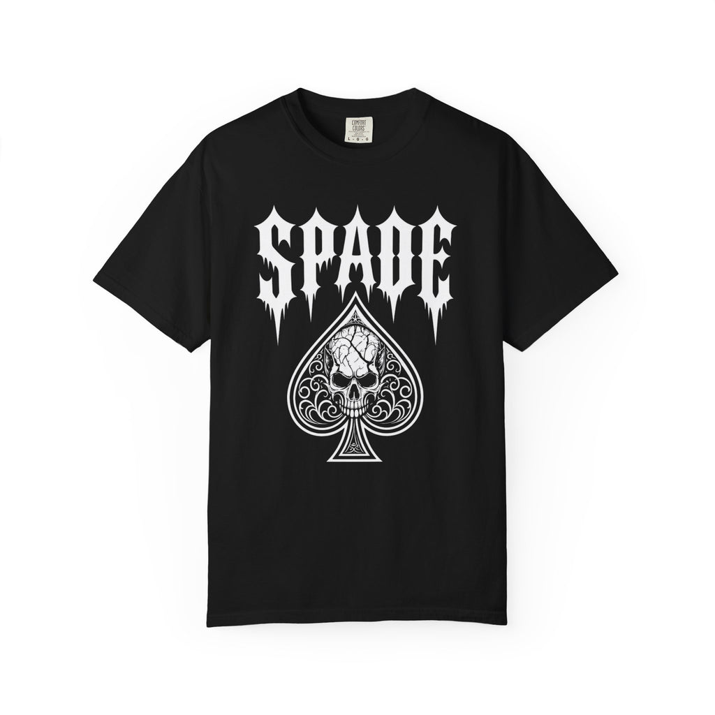 Spade Skull Graphic T-Shirt — Gothic Ace of Spades Tee