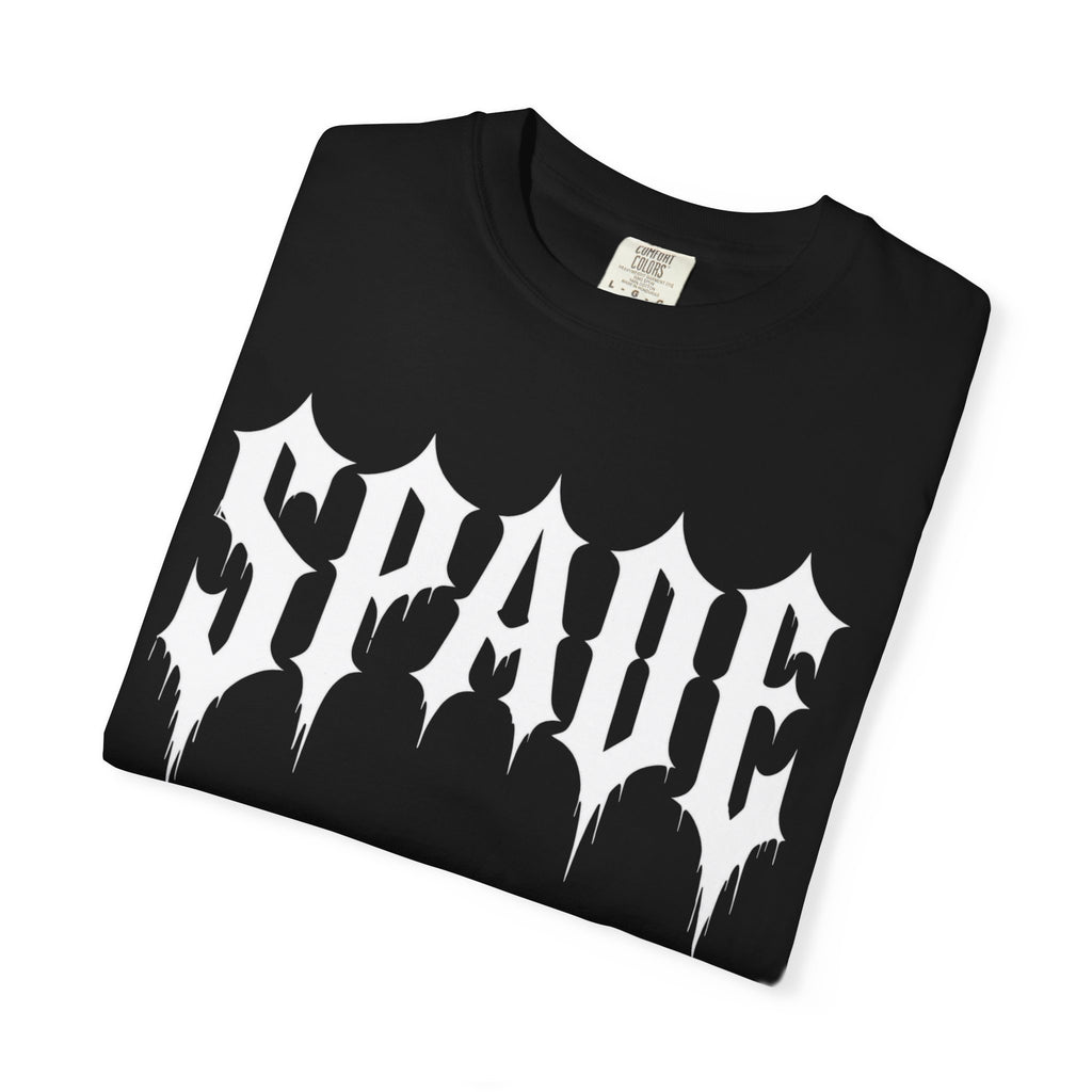 Spade Gothic Band Tee — Black Graphic T-Shirt