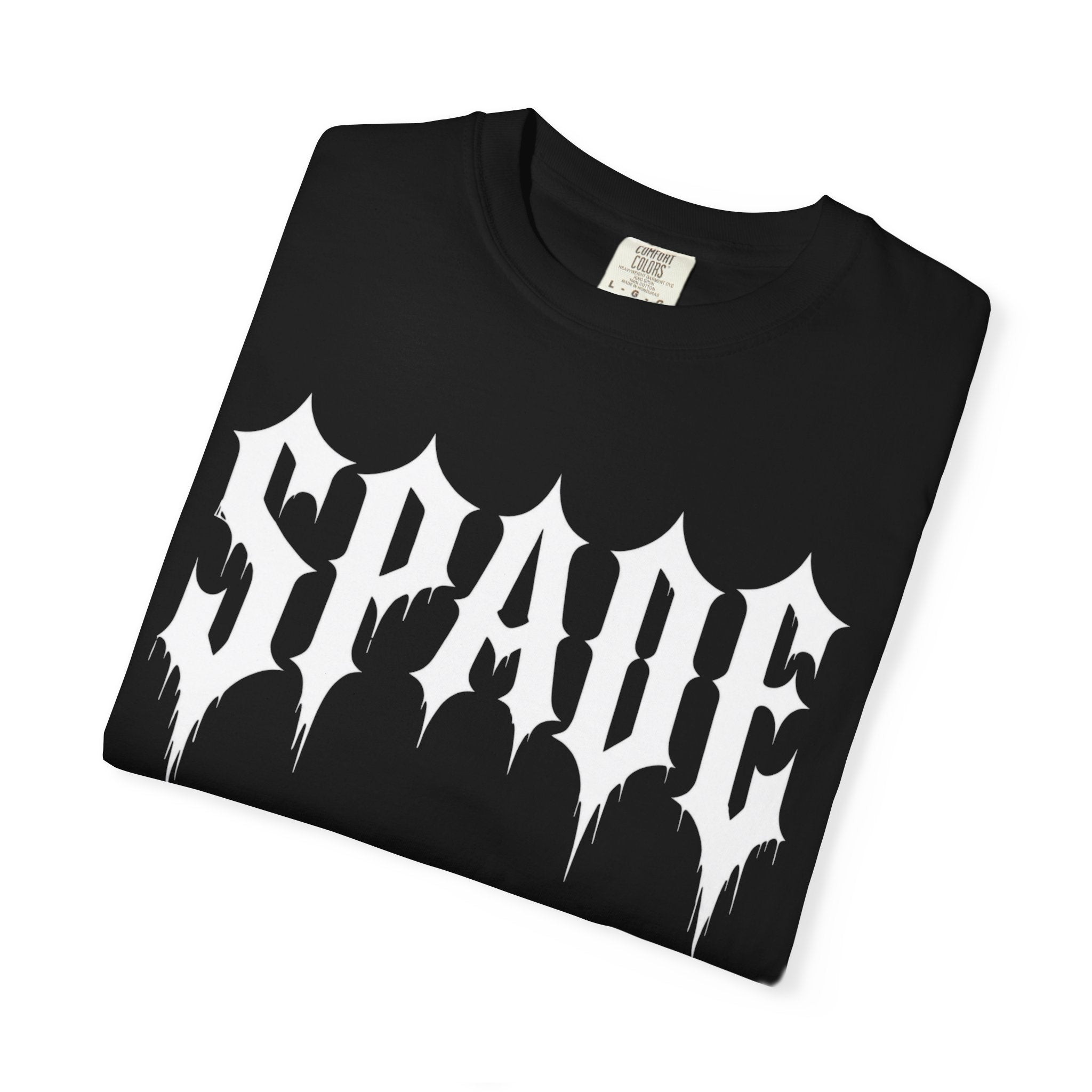 Spade Gothic Band Tee — Black Graphic T-Shirt
