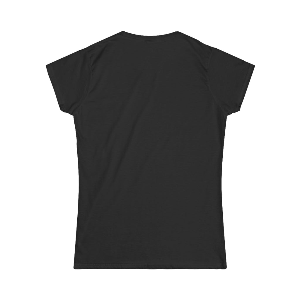 Women's Black Crewneck Tee — Classic Softstyle Women's T-Shirt