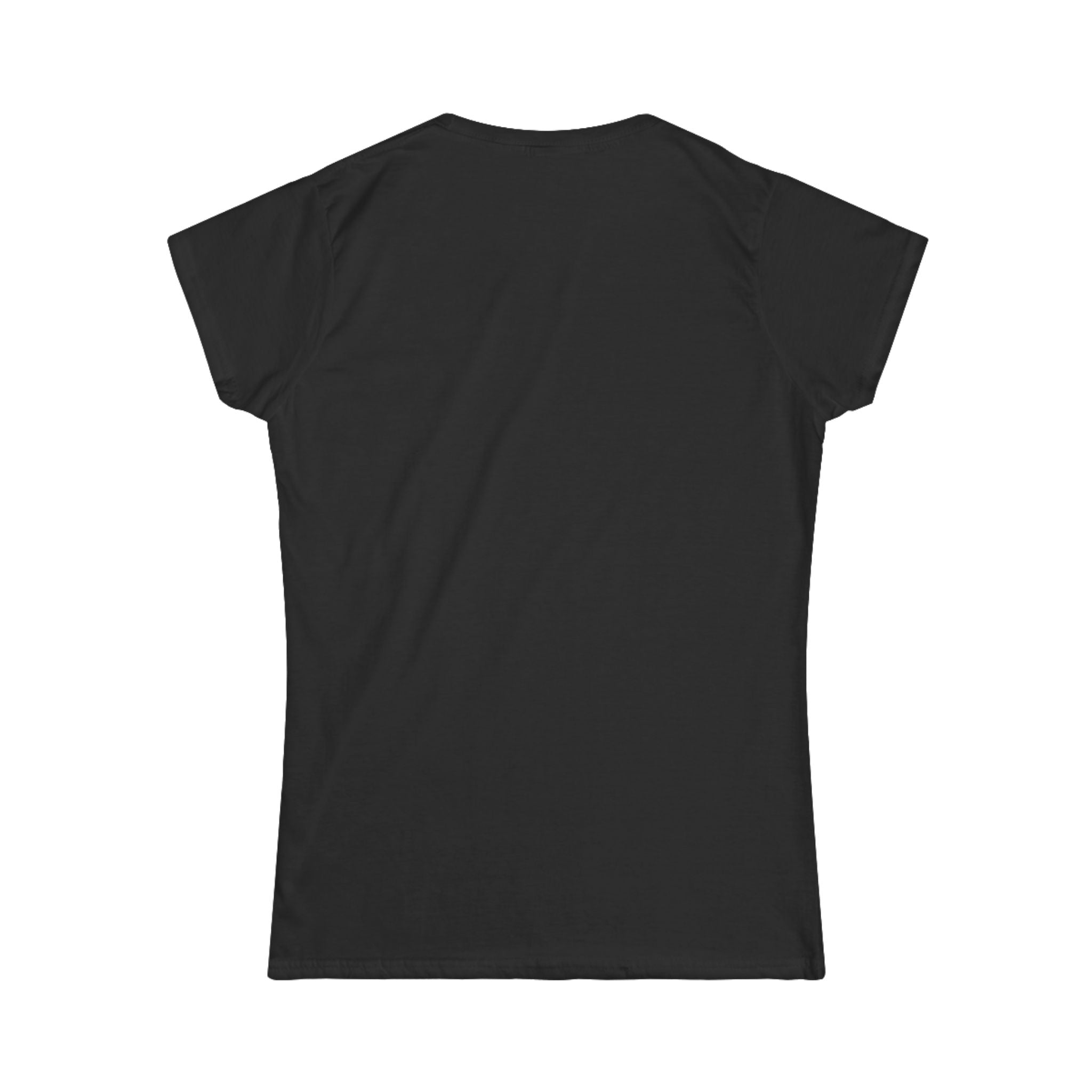 Women's Black Crewneck Tee — Classic Softstyle Women's T-Shirt