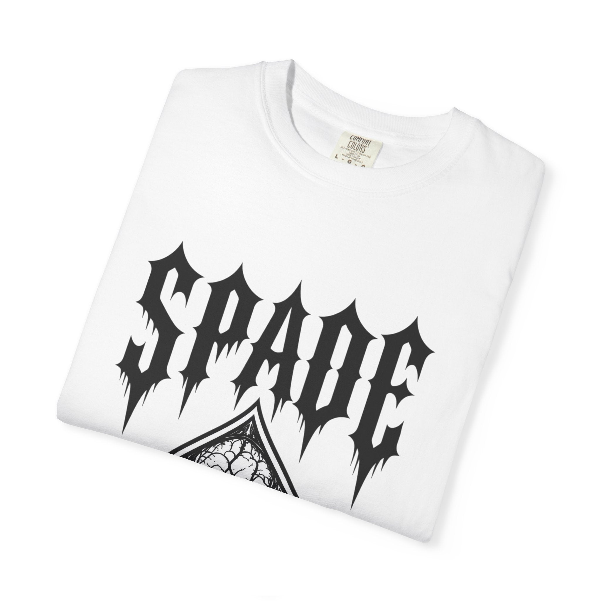 Spade Skull Tee — "Born From Darkness" Graphic T-Shirt