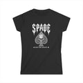 Women's Black Crewneck Tee — Classic Softstyle Women's T-Shirt